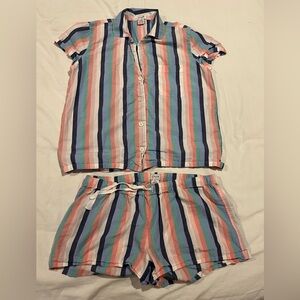 J Crew | Women’s Pajama Short Set Size S multicolor striped